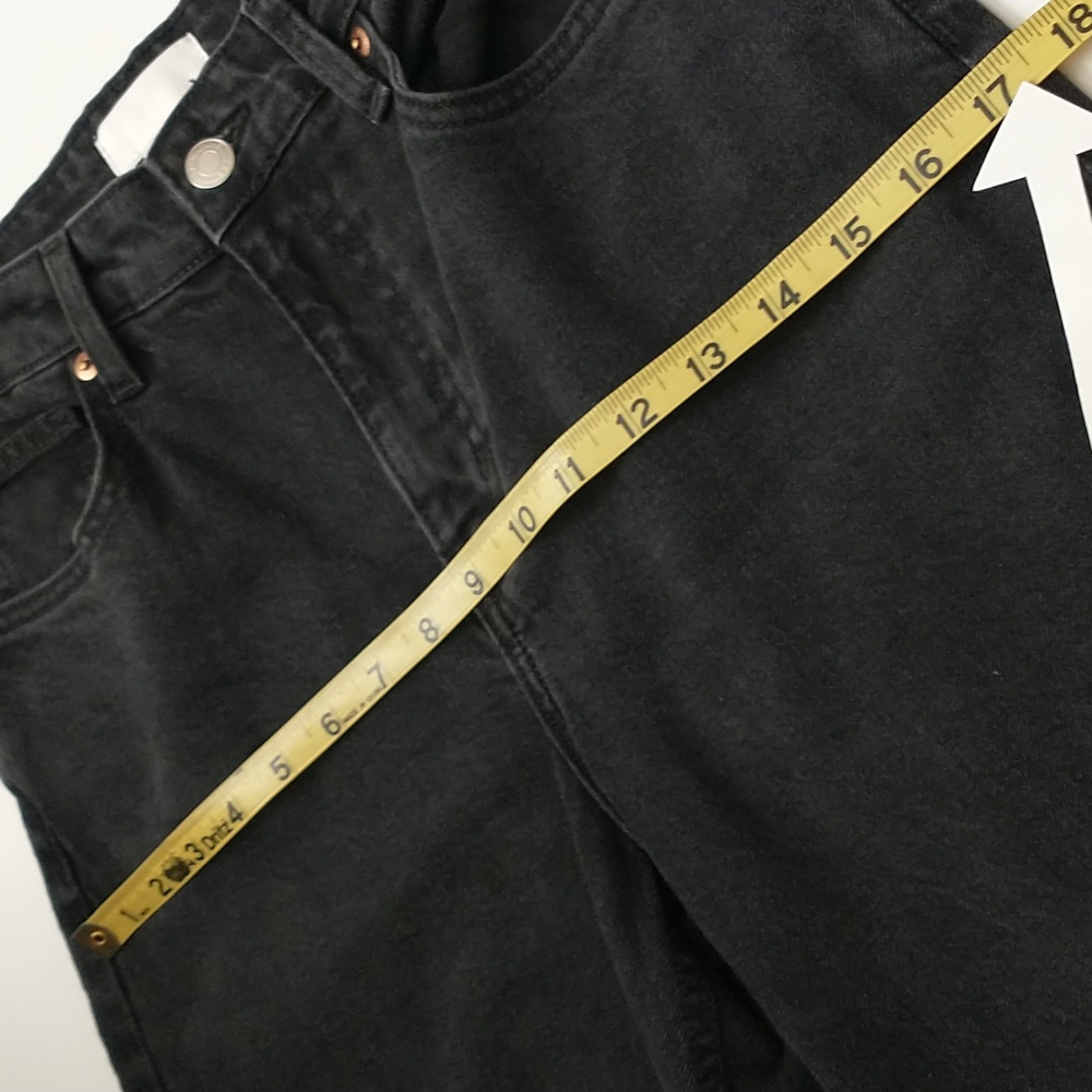 H&M Black Or Dark Gray Wide Leg Women's Jeans - Picture 13 of 14